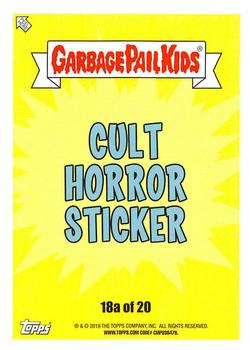 2019 Topps Garbage Pail Kids: Revenge of Oh, the Horror-ible! - Blood Splatter Yellow #18a Tiki Dolly Back