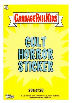 2019 Topps Garbage Pail Kids: Revenge of Oh, the Horror-ible! - Blood Splatter Yellow #20a Liv Stick Back