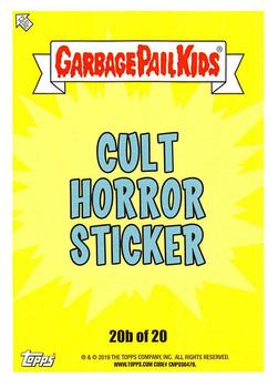 2019 Topps Garbage Pail Kids: Revenge of Oh, the Horror-ible! - Blood Splatter Yellow #20b Vanna Vamp Back