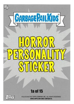 2019 Topps Garbage Pail Kids: Revenge of Oh, the Horror-ible! - Blood Splatter Yellow #1a Jarring Jordan Back