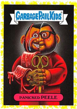 2019 Topps Garbage Pail Kids: Revenge of Oh, the Horror-ible! - Blood Splatter Yellow #1b Panicked Peele Front