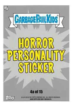 2019 Topps Garbage Pail Kids: Revenge of Oh, the Horror-ible! - Blood Splatter Yellow #4a Suspenseful Stephen Back