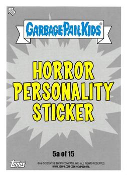 2019 Topps Garbage Pail Kids: Revenge of Oh, the Horror-ible! - Blood Splatter Yellow #5a Alive Clive Back