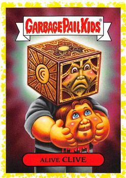 2019 Topps Garbage Pail Kids: Revenge of Oh, the Horror-ible! - Blood Splatter Yellow #5a Alive Clive Front