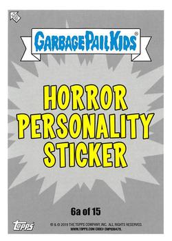 2019 Topps Garbage Pail Kids: Revenge of Oh, the Horror-ible! - Blood Splatter Yellow #6a Gorging George Back