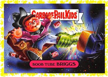 2019 Topps Garbage Pail Kids: Revenge of Oh, the Horror-ible! - Blood Splatter Yellow #11b Boob Tube Briggs Front