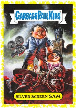 2019 Topps Garbage Pail Kids: Revenge of Oh, the Horror-ible! - Blood Splatter Yellow #15b Silver Screen Sam Front