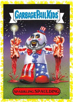 2019 Topps Garbage Pail Kids: Revenge of Oh, the Horror-ible! - Blood Splatter Yellow #5a Sparkling Spaulding Front