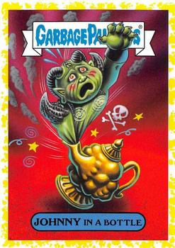 2019 Topps Garbage Pail Kids: Revenge of Oh, the Horror-ible! - Blood Splatter Yellow #15a Johnny in a Bottle Front