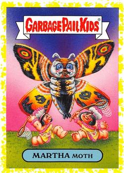 2019 Topps Garbage Pail Kids: Revenge of Oh, the Horror-ible! - Blood Splatter Yellow #8a Martha Moth Front