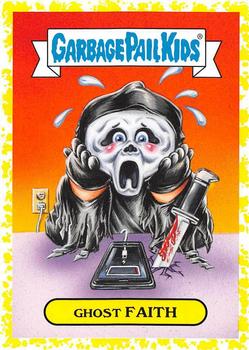 2019 Topps Garbage Pail Kids: Revenge of Oh, the Horror-ible! - Blood Splatter Yellow #13b Ghost Faith Front