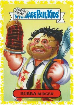 2019 Topps Garbage Pail Kids: Revenge of Oh, the Horror-ible! - Blood Splatter Yellow #15b Bubba Burger Front