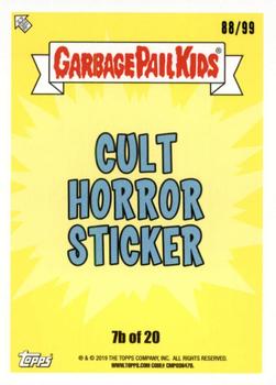 2019 Topps Garbage Pail Kids: Revenge of Oh, the Horror-ible! - Blood Splatter Blue #7b Porcelain Rod Back