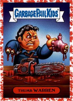 2019 Topps Garbage Pail Kids: Revenge of Oh, the Horror-ible! - Blood Splatter Red #5a Thumb Warren Front