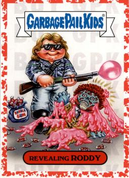 2019 Topps Garbage Pail Kids: Revenge of Oh, the Horror-ible! - Blood Splatter Red #14b Revealing Roddy Front