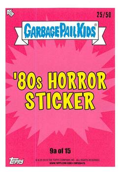 2019 Topps Garbage Pail Kids: Revenge of Oh, the Horror-ible! - Blood Splatter Gold #9a Maxim Overdrive Back