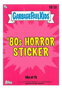 2019 Topps Garbage Pail Kids: Revenge of Oh, the Horror-ible! - Blood Splatter Gold #10a Homicide El Back
