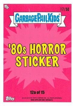 2019 Topps Garbage Pail Kids: Revenge of Oh, the Horror-ible! - Blood Splatter Gold #12a Hypodermic Herbert Back