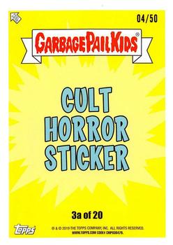 2019 Topps Garbage Pail Kids: Revenge of Oh, the Horror-ible! - Blood Splatter Gold #3a Green Infer-Noah Back