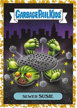 2019 Topps Garbage Pail Kids: Revenge of Oh, the Horror-ible! - Blood Splatter Gold #4b Sewer Susie Front