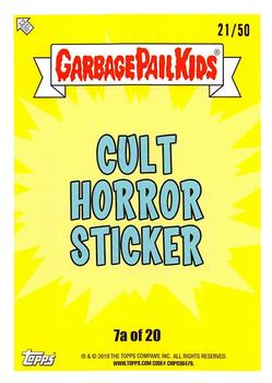 2019 Topps Garbage Pail Kids: Revenge of Oh, the Horror-ible! - Blood Splatter Gold #7a Raoul-ies Back