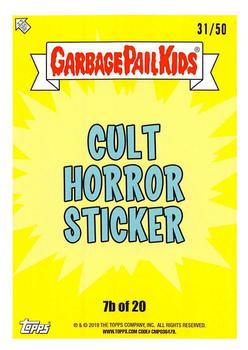 2019 Topps Garbage Pail Kids: Revenge of Oh, the Horror-ible! - Blood Splatter Gold #7b Porcelain Rod Back