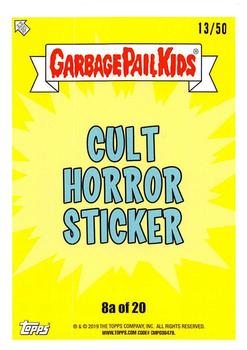 2019 Topps Garbage Pail Kids: Revenge of Oh, the Horror-ible! - Blood Splatter Gold #8a Killed Klyde Back