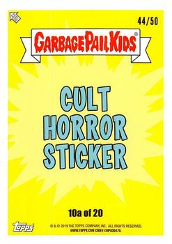 2019 Topps Garbage Pail Kids: Revenge of Oh, the Horror-ible! - Blood Splatter Gold #10a Motel Mel Back