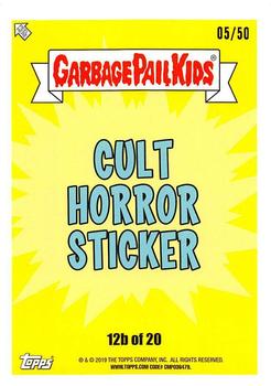 2019 Topps Garbage Pail Kids: Revenge of Oh, the Horror-ible! - Blood Splatter Gold #12b Bam Bam Sam Back