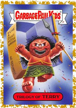 2019 Topps Garbage Pail Kids: Revenge of Oh, the Horror-ible! - Blood Splatter Gold #18b Trilogy of Terry Front