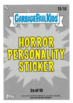 2019 Topps Garbage Pail Kids: Revenge of Oh, the Horror-ible! - Blood Splatter Gold #2a Joined John Back