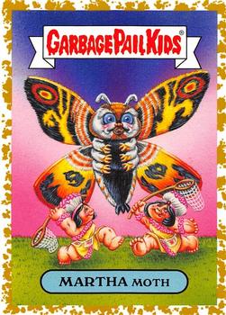 2019 Topps Garbage Pail Kids: Revenge of Oh, the Horror-ible! - Blood Splatter Gold #8a Martha Moth Front