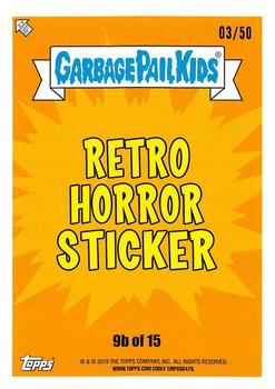 2019 Topps Garbage Pail Kids: Revenge of Oh, the Horror-ible! - Blood Splatter Gold #9b Say Cheese Carl Back