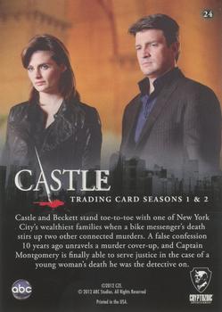 2013 Cryptozoic Castle Seasons 1 & 2 #24 All in the Family Back