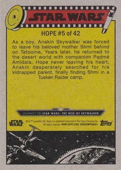 2019 Topps Star Wars Journey to Star Wars The Rise of Skywalker - Green #5 The Rescue Attempt Back