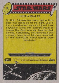 2019 Topps Star Wars Journey to Star Wars The Rise of Skywalker - Green #19 Through the Freezing Night Back