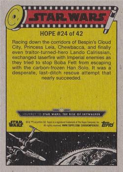 2019 Topps Star Wars Journey to Star Wars The Rise of Skywalker - Green #24 Rescuing Han Solo Back
