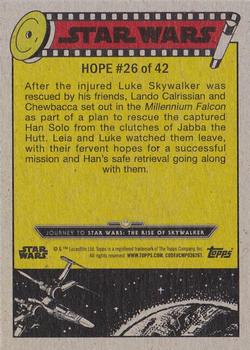 2019 Topps Star Wars Journey to Star Wars The Rise of Skywalker - Green #26 Searching For Solo Back