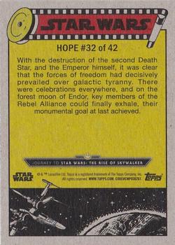 2019 Topps Star Wars Journey to Star Wars The Rise of Skywalker - Green #32 The Galaxy Reborn Back
