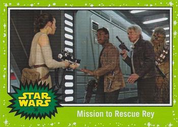 2019 Topps Star Wars Journey to Star Wars The Rise of Skywalker - Green #36 Mission to Rescue Rey Front