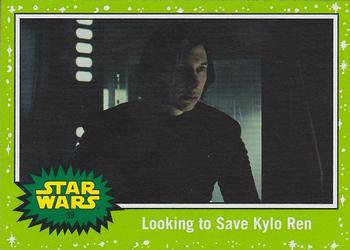 2019 Topps Star Wars Journey to Star Wars The Rise of Skywalker - Green #39 Looking to Save Kylo Ren Front