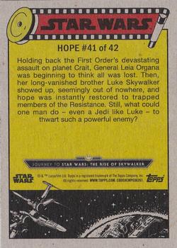 2019 Topps Star Wars Journey to Star Wars The Rise of Skywalker - Green #41 Never Lose Faith Back