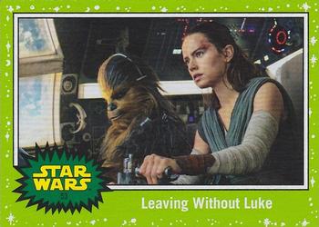 2019 Topps Star Wars Journey to Star Wars The Rise of Skywalker - Green #53 Leaving Without Luke Front