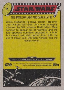 2019 Topps Star Wars Journey to Star Wars The Rise of Skywalker - Green #55 Attack on Tatooine Back