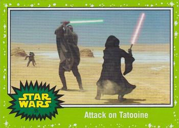 2019 Topps Star Wars Journey to Star Wars The Rise of Skywalker - Green #55 Attack on Tatooine Front