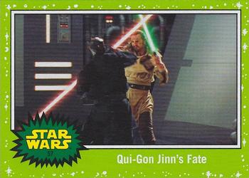 2019 Topps Star Wars Journey to Star Wars The Rise of Skywalker - Green #57 Qui-Gon Jinn's Fate Front