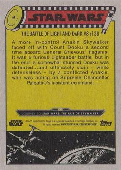 2019 Topps Star Wars Journey to Star Wars The Rise of Skywalker - Green #62 Dooku's Demise Back