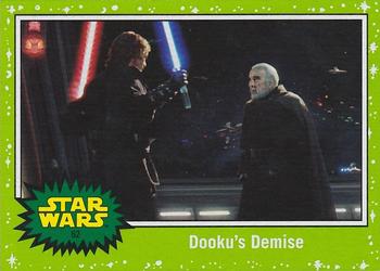 2019 Topps Star Wars Journey to Star Wars The Rise of Skywalker - Green #62 Dooku's Demise Front