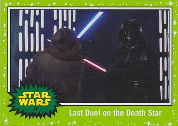 2019 Topps Star Wars Journey to Star Wars The Rise of Skywalker - Green #68 Last Duel on the Death Star Front
