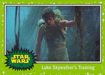 2019 Topps Star Wars Journey to Star Wars The Rise of Skywalker - Green #70 Luke Skywalker's Training Front